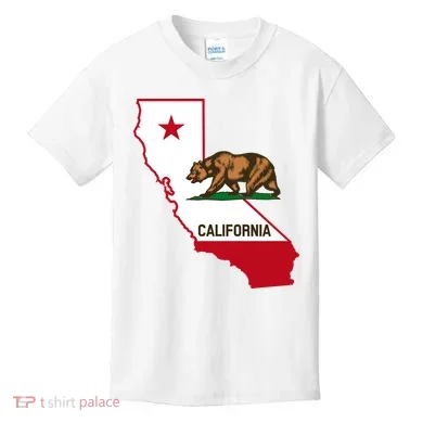 California State Bear Flag Kids T-Shirt
