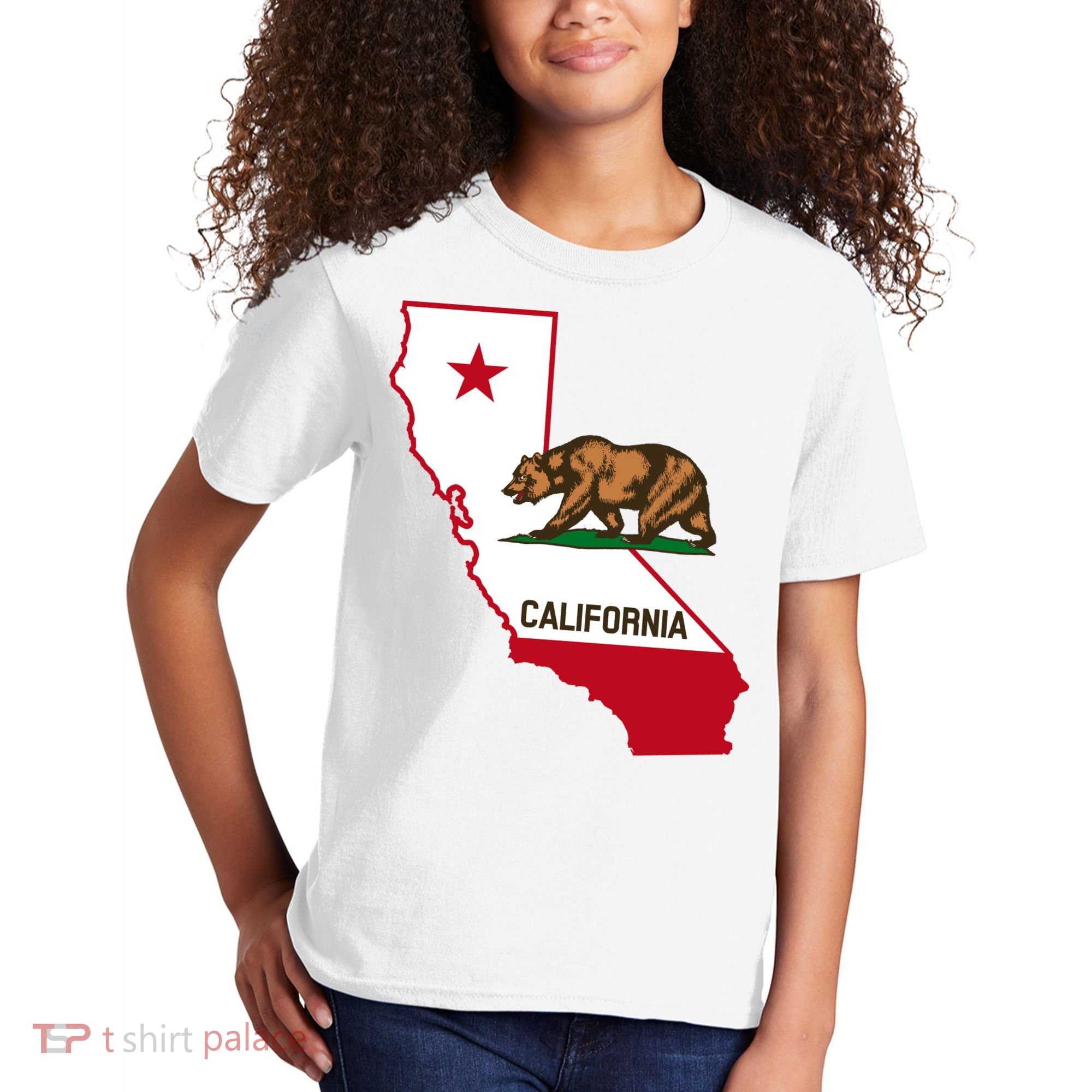California State Bear Flag Kids T-Shirt