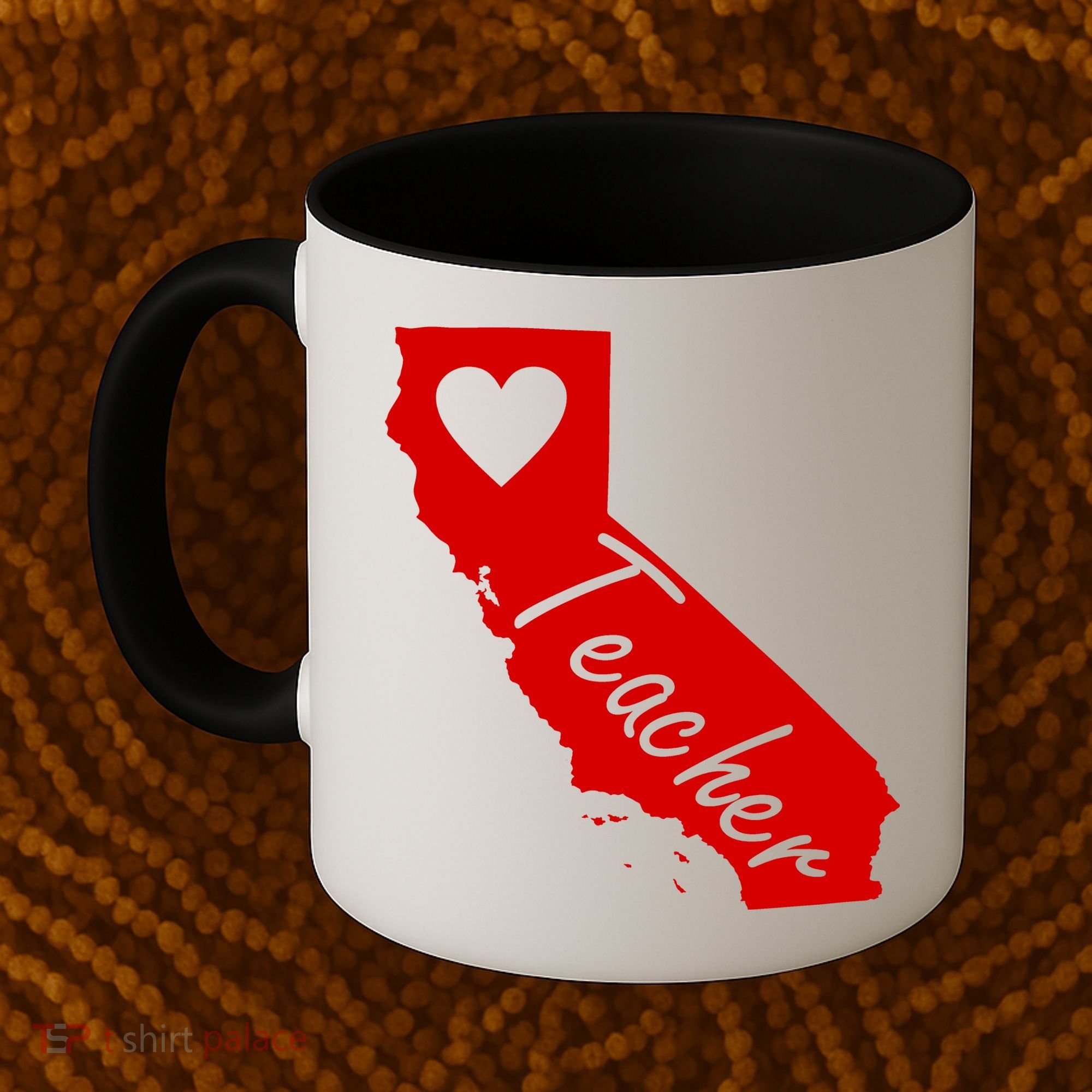 California State Teacher Red For Ed Coffee Mug