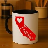 California State Teacher Red For Ed Coffee Mug thumb 4