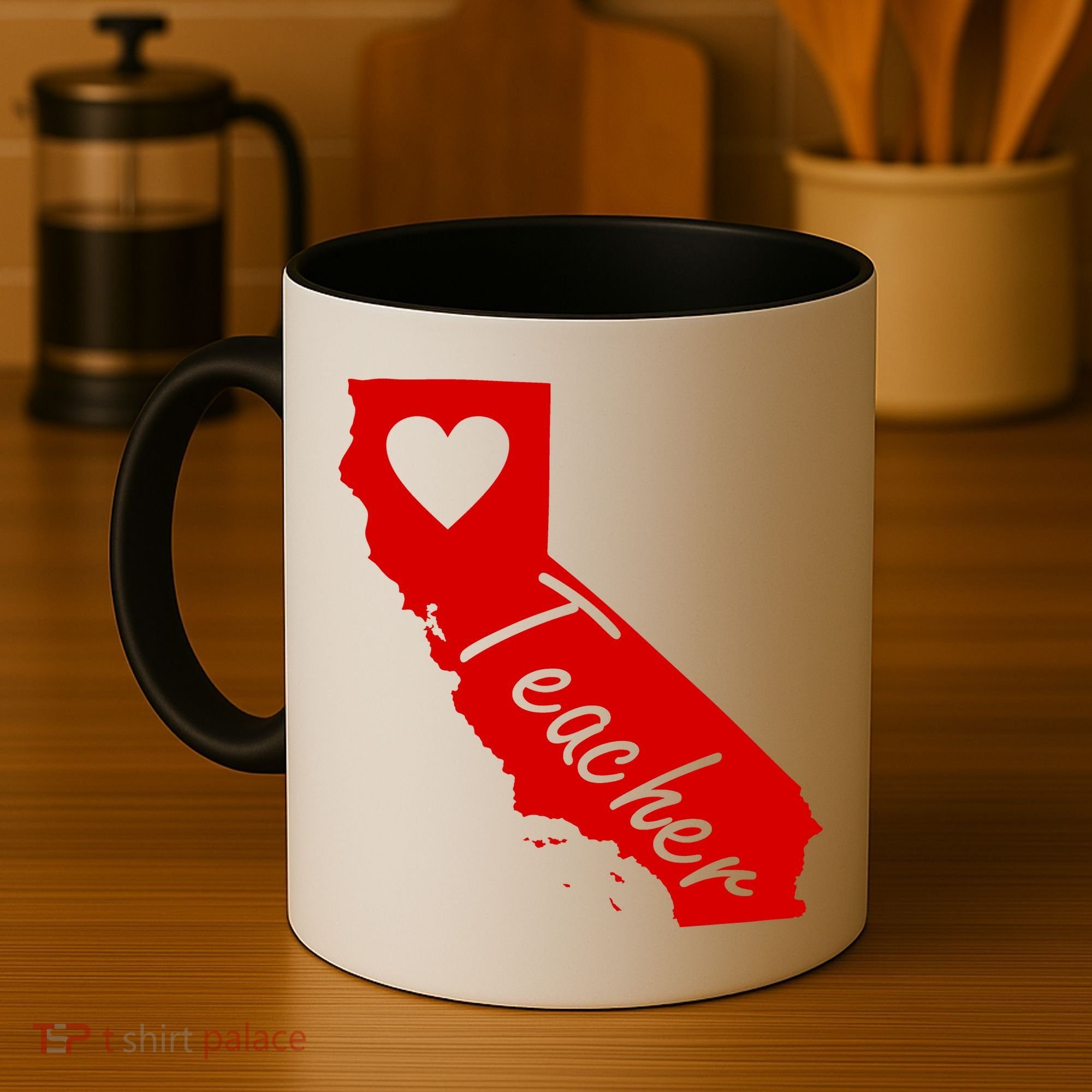 California State Teacher Red For Ed Coffee Mug