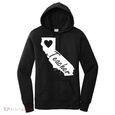 California State Teacher Red For Ed Women's Hoodie