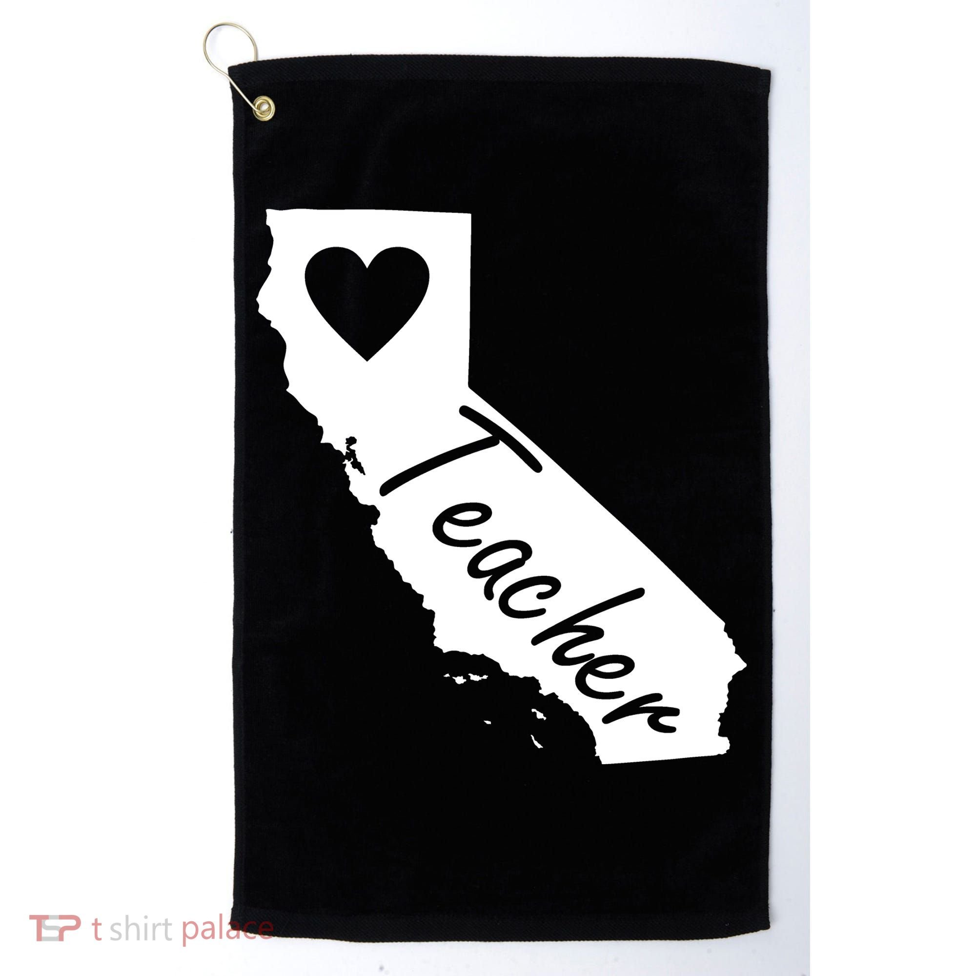 California State Teacher Red For Ed Golf Towel