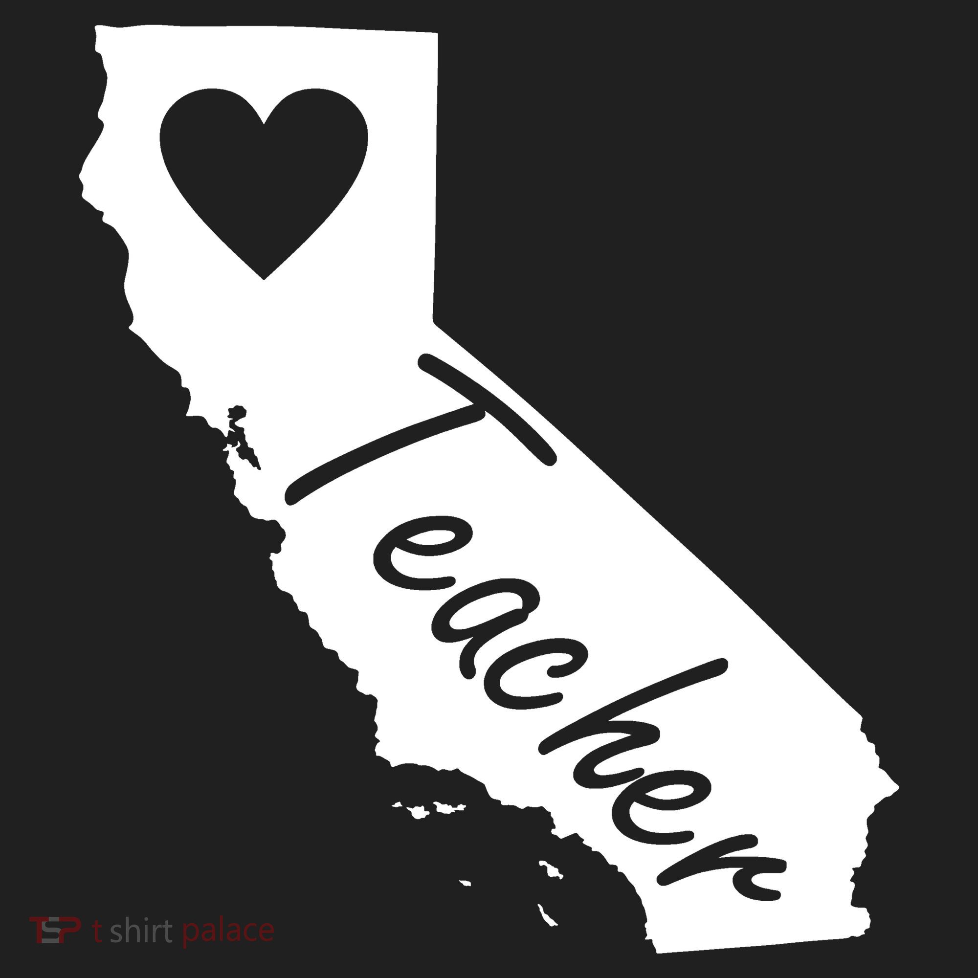 California State Teacher Red For Ed Golf Towel