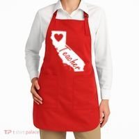 California State Teacher Red For Ed Apron thumb 2