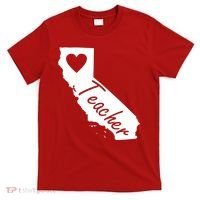 California State Teacher Red For Ed T-Shirt thumb 0