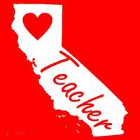California State Teacher Red For Ed T-Shirt thumb 7