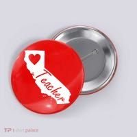 California State Teacher Red For Ed Button thumb 0