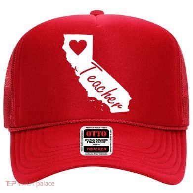 California State Teacher Red For Ed Hat