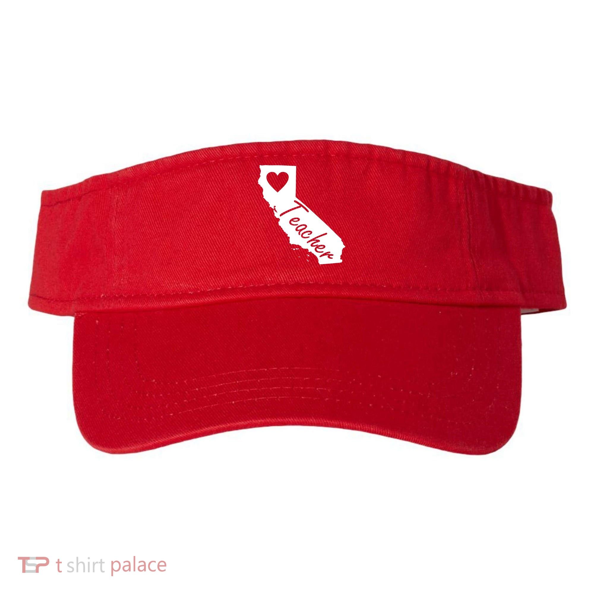 California State Teacher Red For Ed Visor