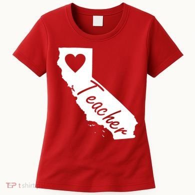 California State Teacher Red For Ed Women's T-Shirt
