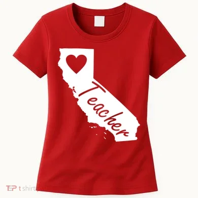 California State Teacher Red For Ed Women's T-Shirt