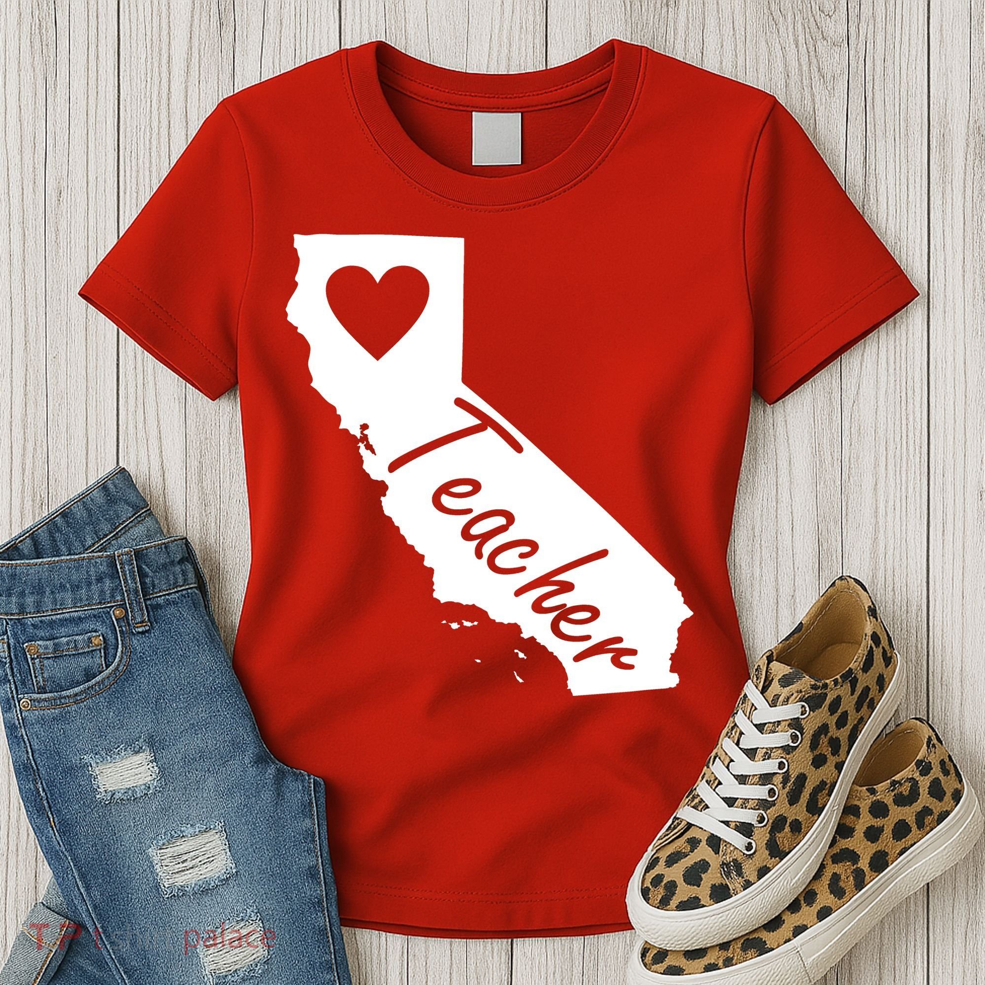 California State Teacher Red For Ed Women's T-Shirt