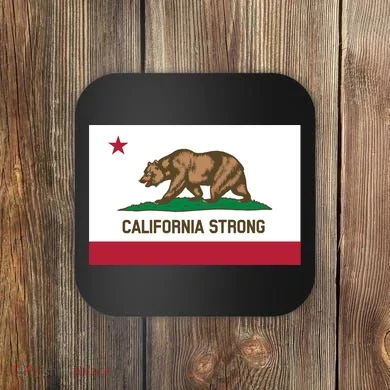 California Strong Flag Coaster