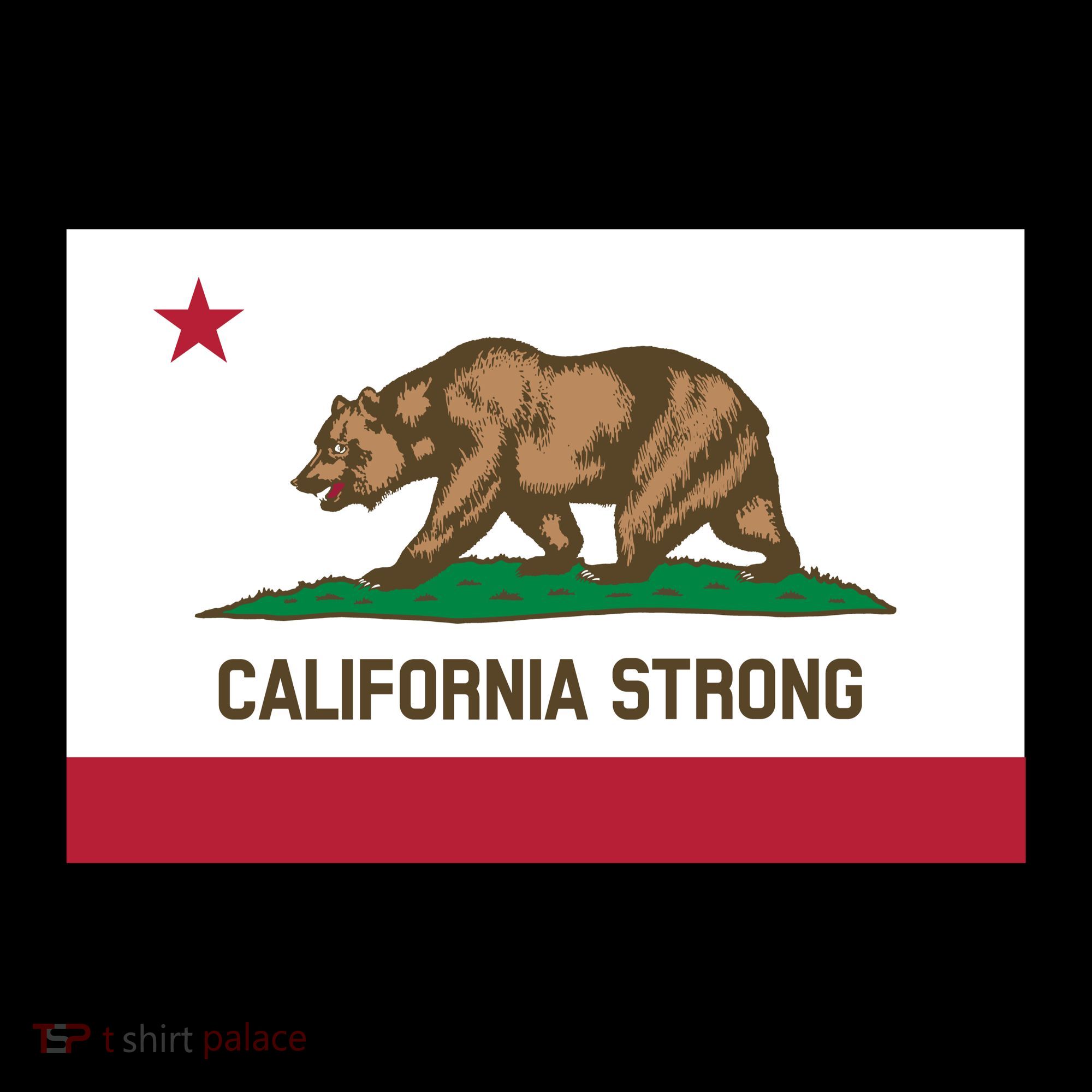 California Strong Flag Coaster