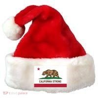 California Strong Flag Santa Hat thumb 0