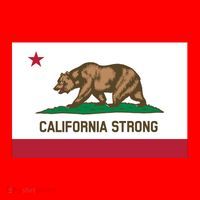 California Strong Flag Santa Hat thumb 1