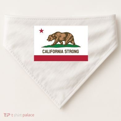 California Strong Flag USA-Made Doggie Bandana