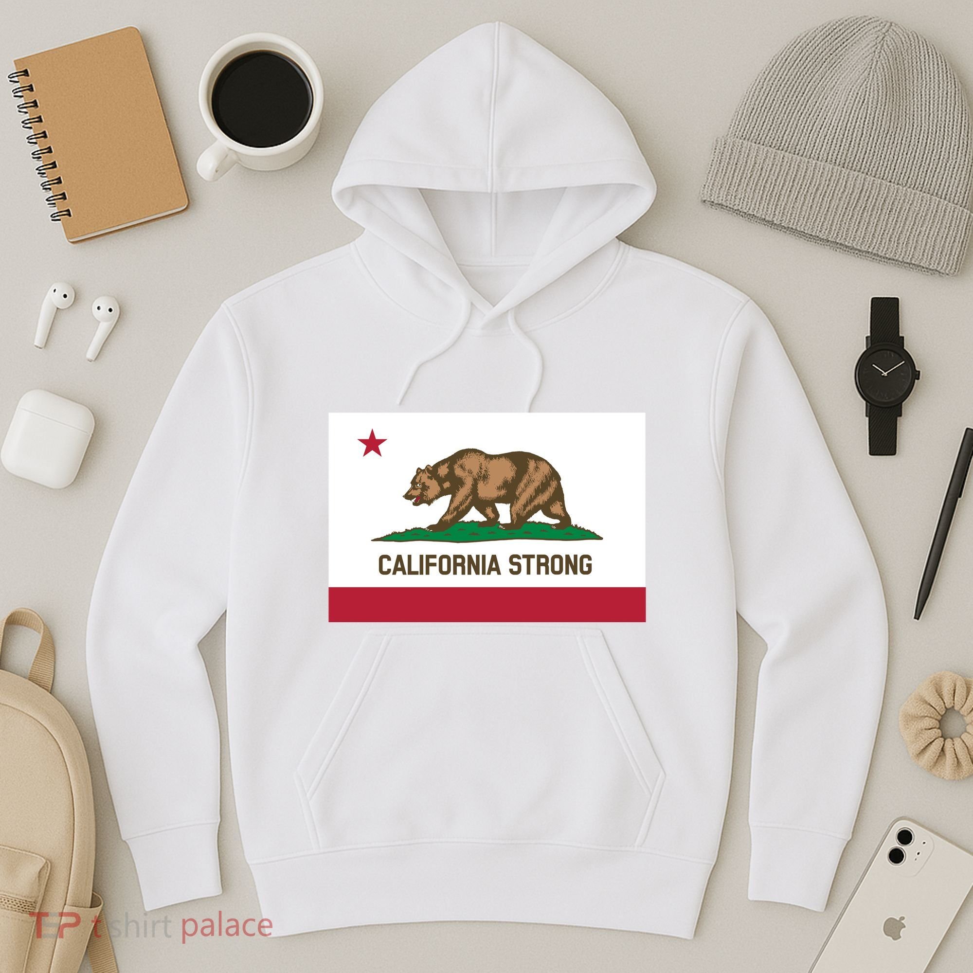 California Strong Flag Hoodie