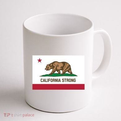 California Strong Flag Coffee Mug back