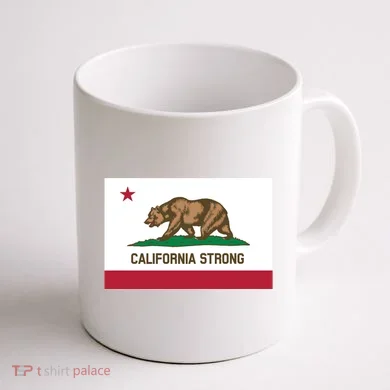 California Strong Flag Coffee Mug back