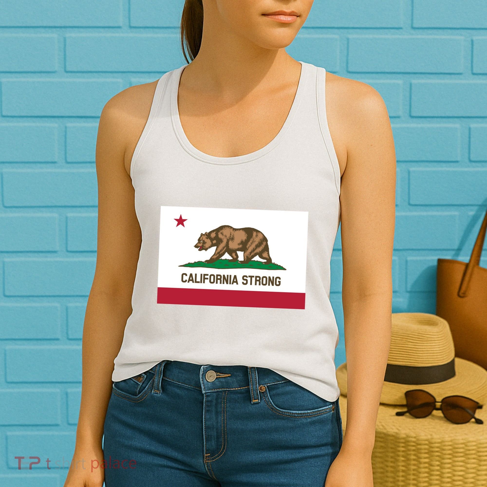 California Strong Flag Women's Tank Top