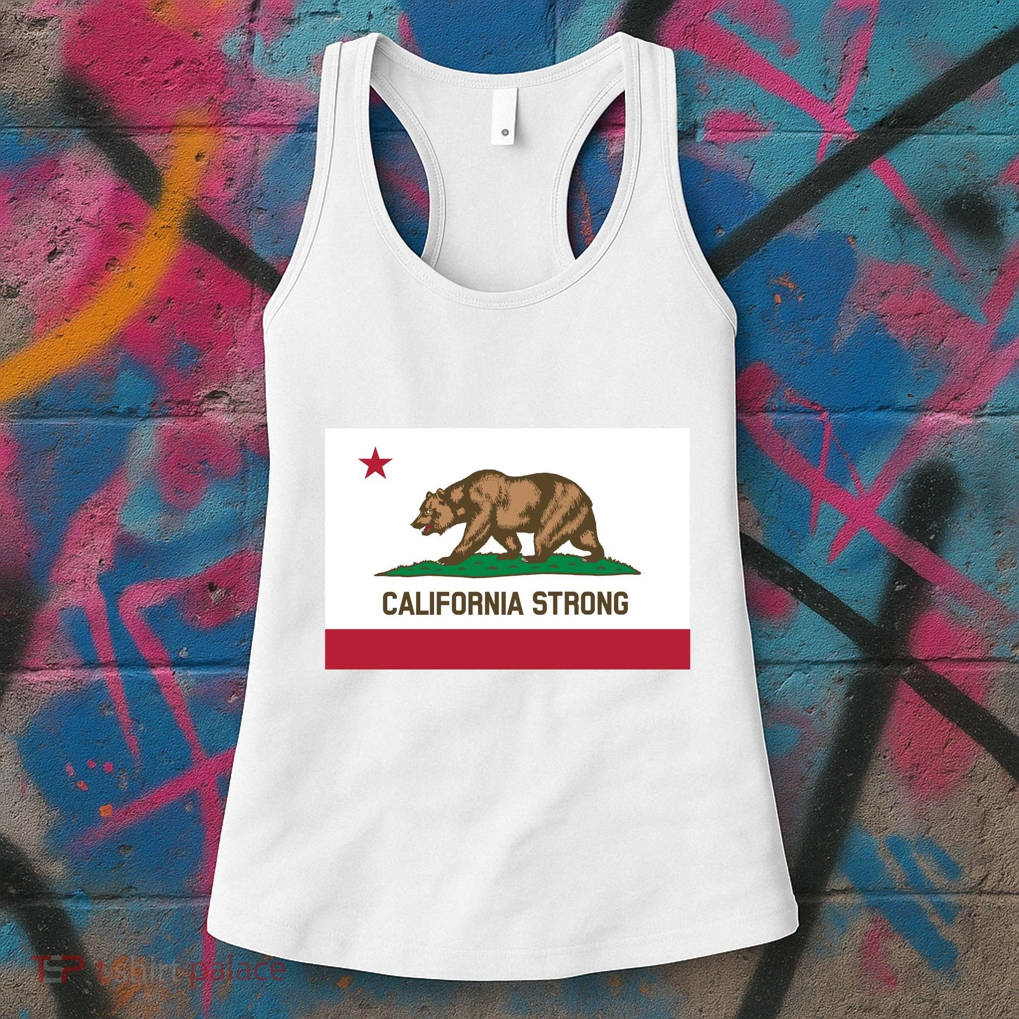 California Strong Flag Women's Tank Top
