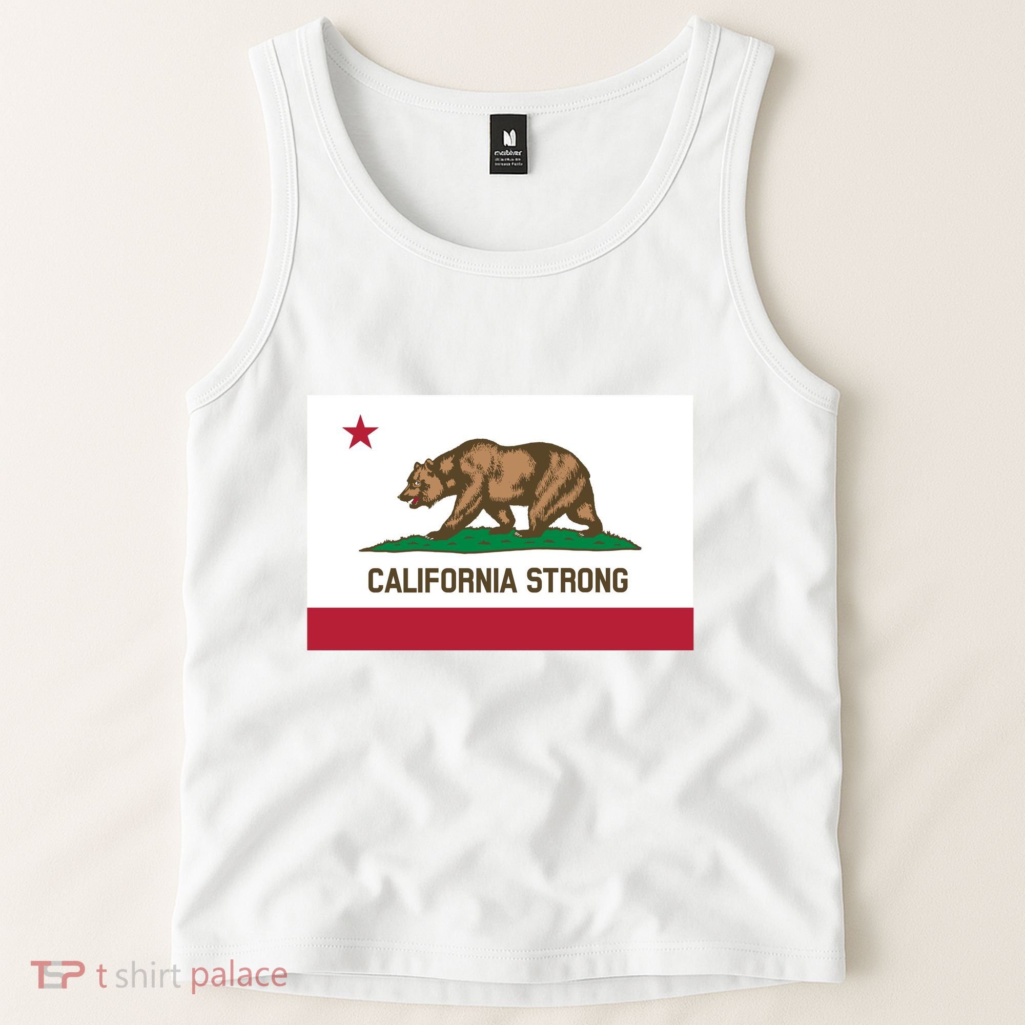 California Strong Flag Tank Top