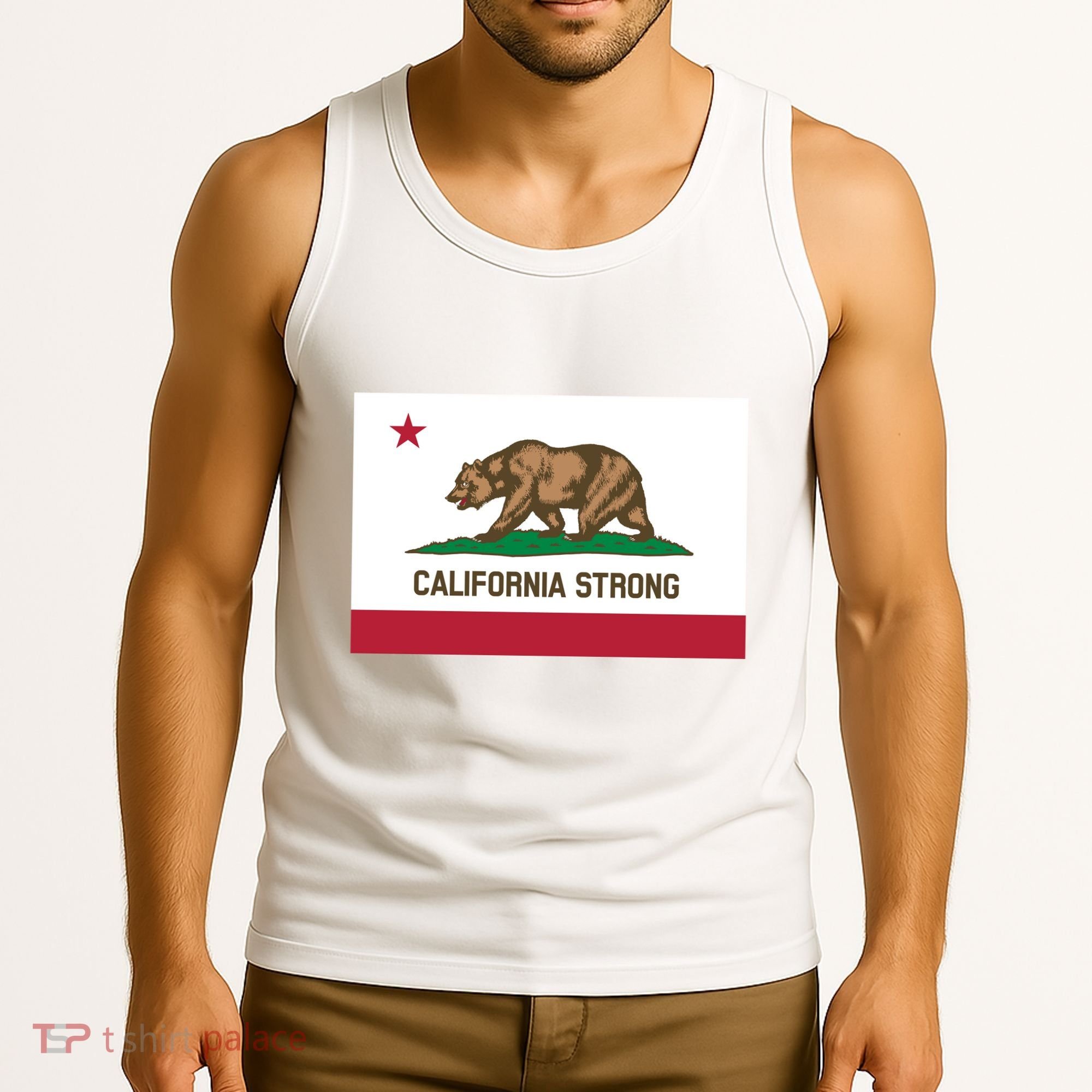 California Strong Flag Tank Top