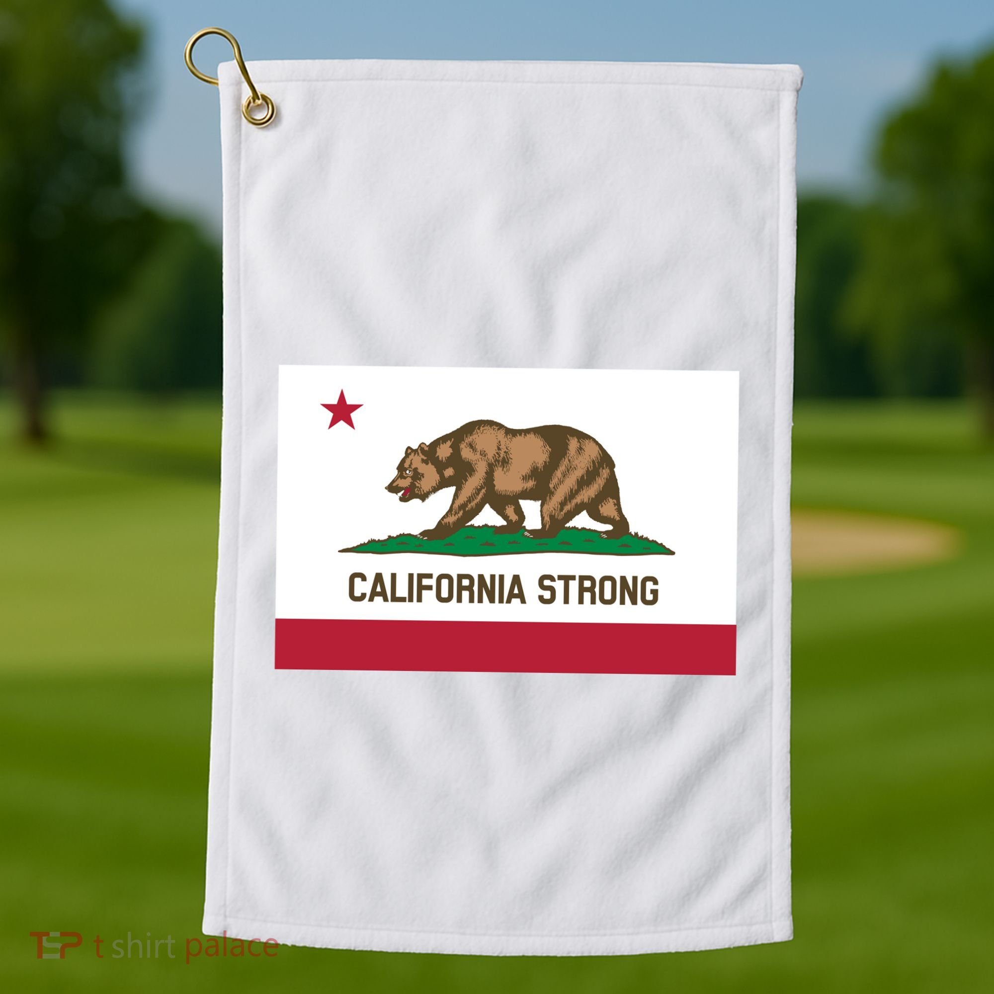 California Strong Flag Golf Towel