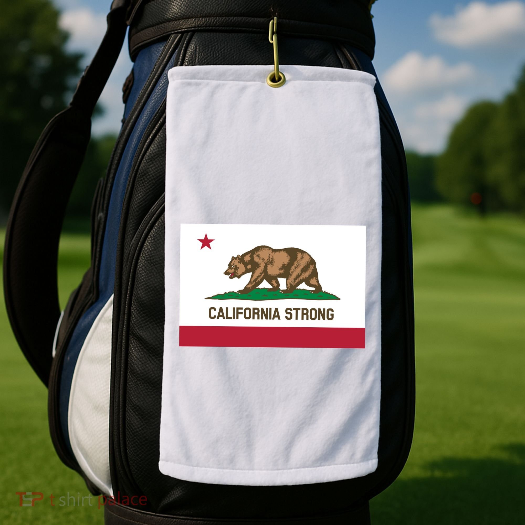 California Strong Flag Golf Towel
