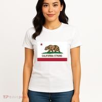 California Strong Flag Women's T-Shirt thumb 4