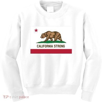 California Strong Flag Kids Sweatshirt