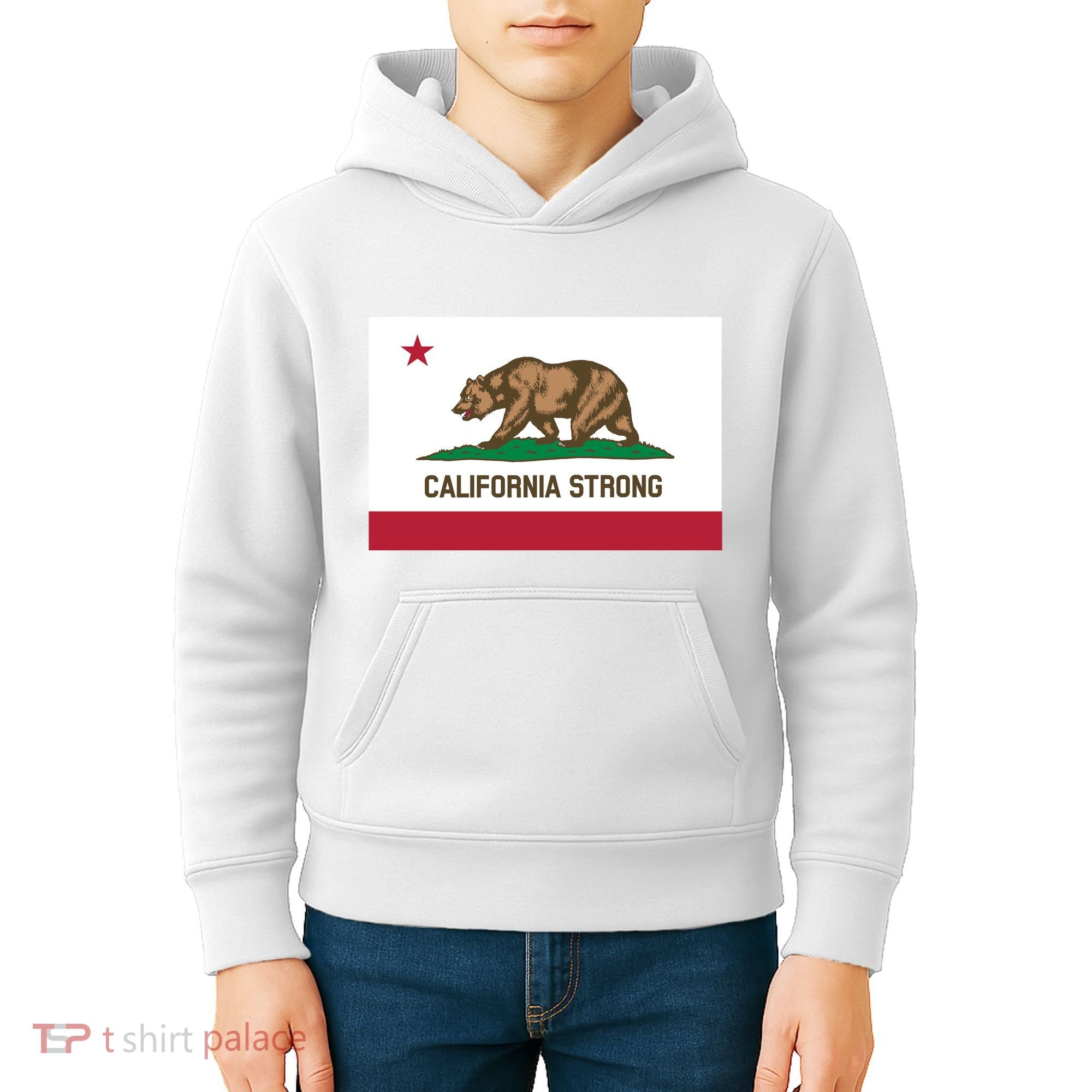 California Strong Flag Kids Hoodie