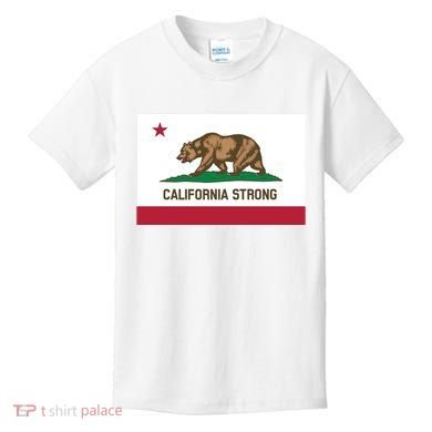 California Strong Flag Kids T-Shirt
