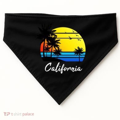 California Sunset USA-Made Doggie Bandana