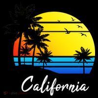 California Sunset USA-Made Doggie Bandana thumb 2