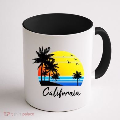 California Sunset Coffee Mug back
