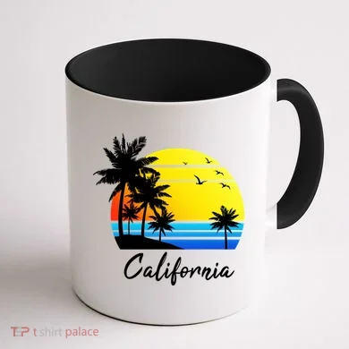 California Sunset Coffee Mug back