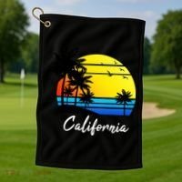 California Sunset Golf Towel thumb 1