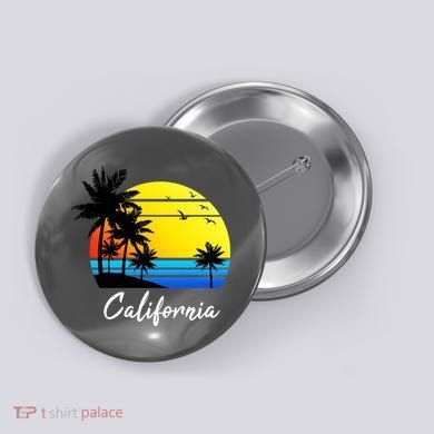 California Sunset Button