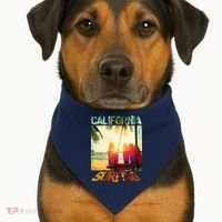 California Surfing USA-Made Doggie Bandana thumb 1