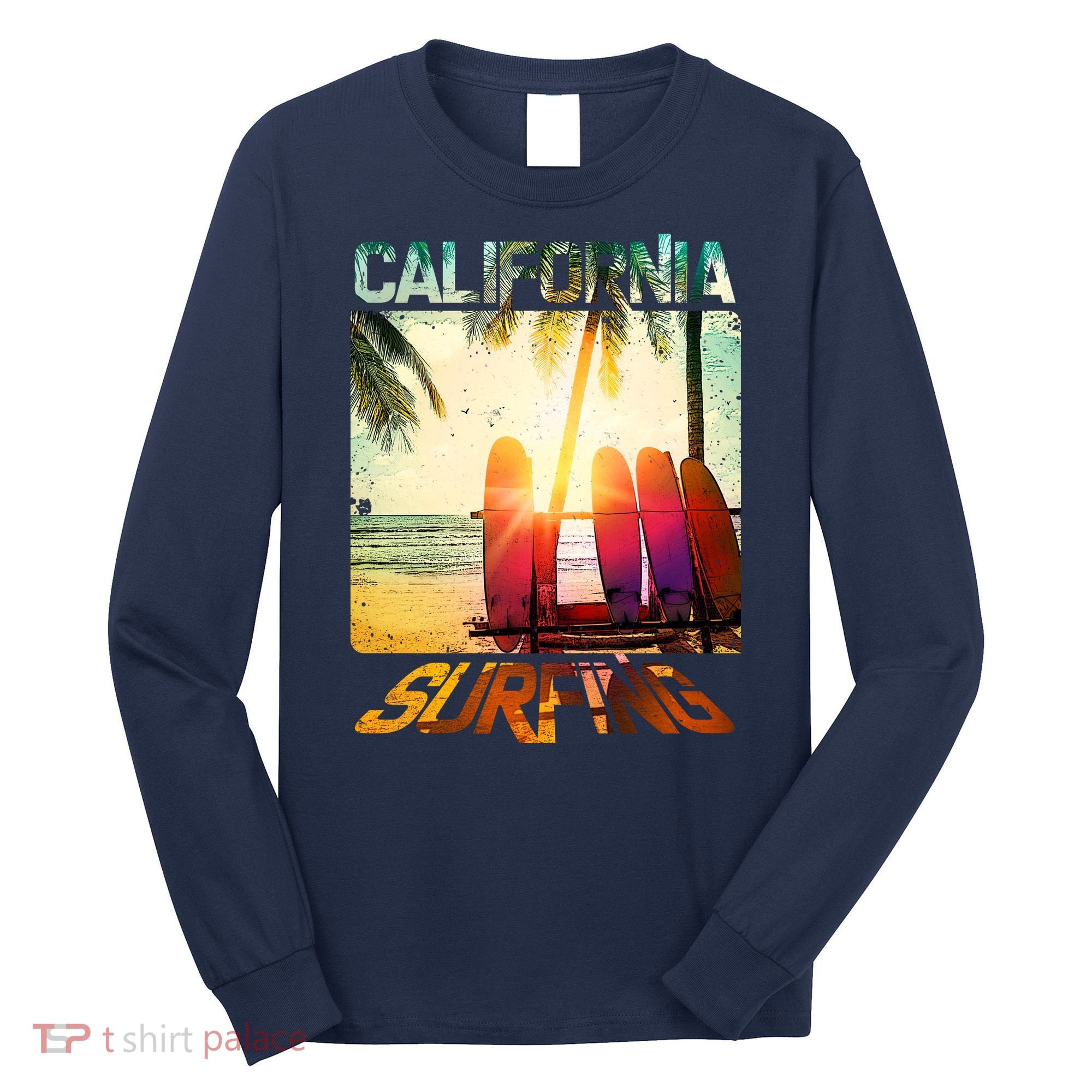 California Surfing Long Sleeve Shirt