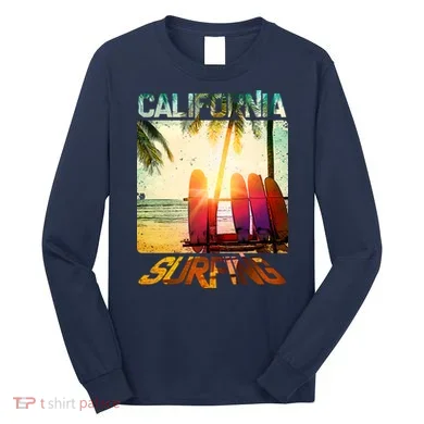 California Surfing Long Sleeve Shirt