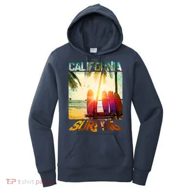 California Surfing Women's Hoodie