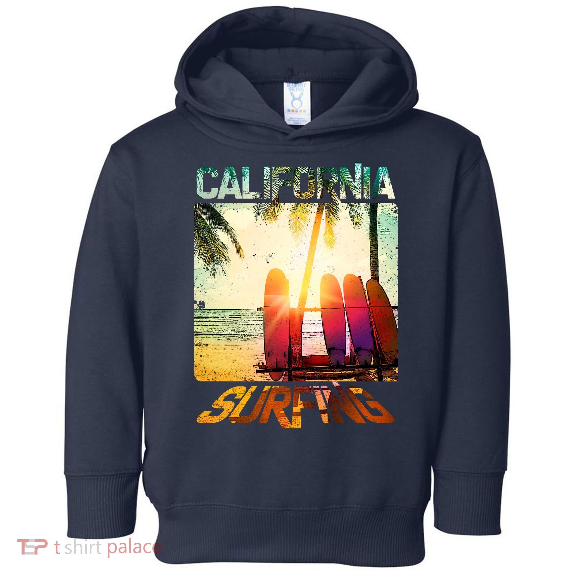 California Surfing Toddler Hoodie