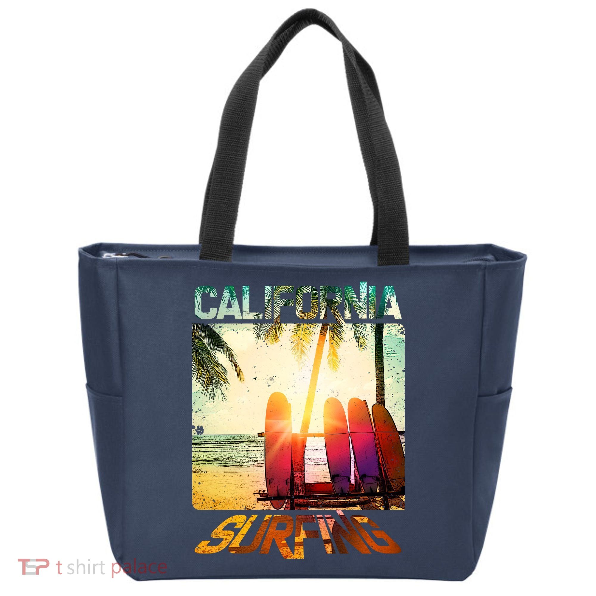 California Surfing Tote Bag