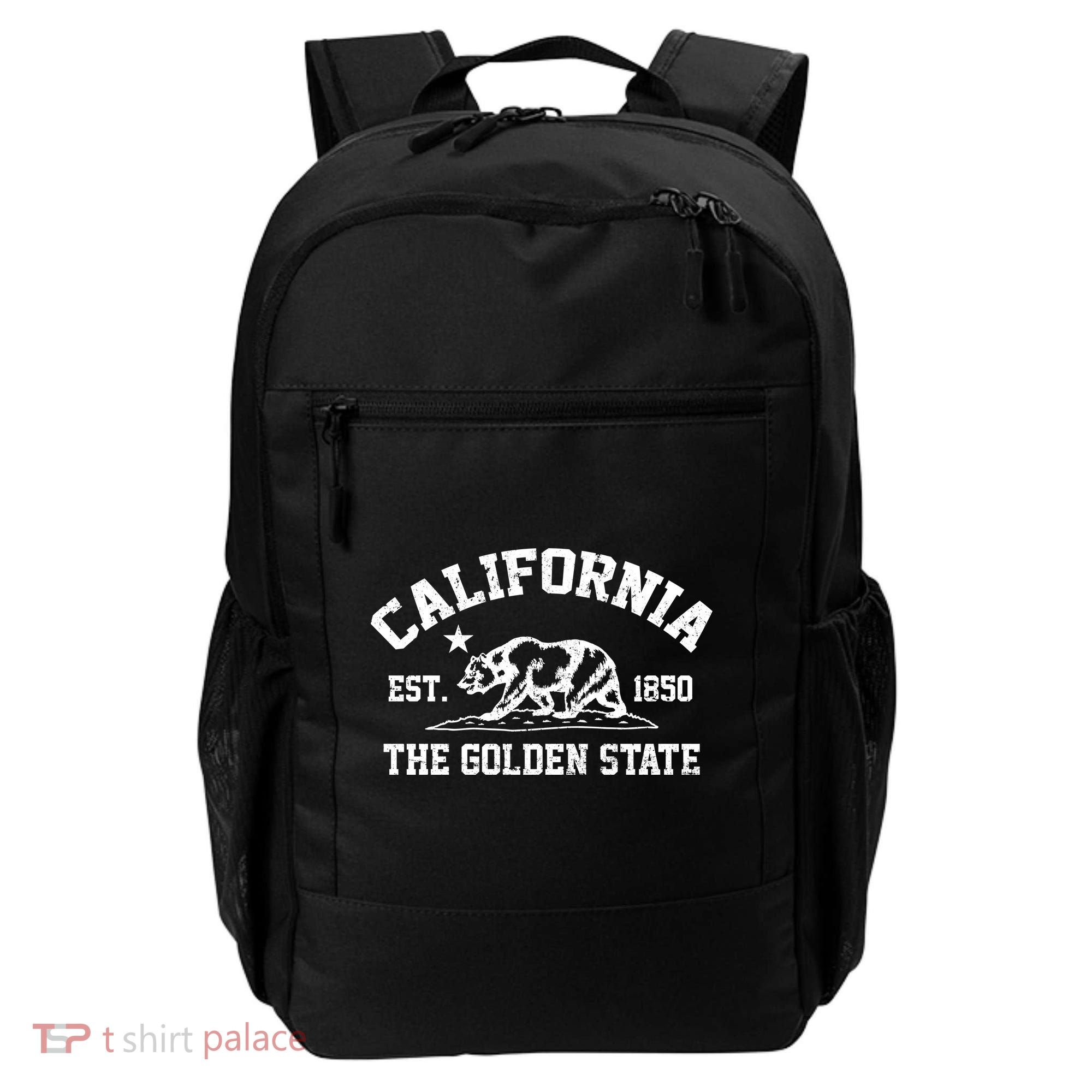 California The Golden State Est 1850 Backpack