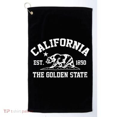 California The Golden State Est 1850 Golf Towel