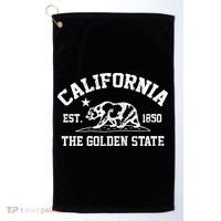 California The Golden State Est 1850 Golf Towel thumb 0